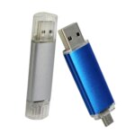 Hot Selling Metal OTG USB Flash Drive 8G 16G USB 2.0 3.0 Customized Free Laser LOGO Phones Mini Usb Flash Drive 32 Gb 64gb - Image 3
