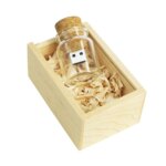 Wedding Gift Wooden Cork Glass Wishing Floating Bottle USB Flash Drive 2.0 3.0 4GB 8GB 16GB 32GB 64 GB Customized Wood Pen Drive - Image 4