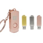 Free Keychain Metal PenDrive High Speed Flash Usb Stick 4GB 8GB 16GB Memory Stick Swivel 32GB 64GB 128g logo USB Flash Drive - Image 5