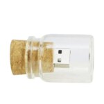 Wood Box + Bottle USB Memorias Usb 8GB 16GB 32GB 128GB Glass Memory Stick Wood Bottle U Disk Wedding Gift Flash Drive 64gb - Image 2