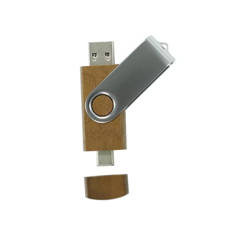 H0a62fb49308a485498db2e667f13745c4 Custom Wood Usb 2.0 3.0 Flash Drive Pendrive with USB-C 8GB 16GB 32GB 64gb Memory Disk Type C Otg USB Stick for Smartphones/PC - Image 1