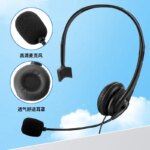 New Trend Single Ear Office Headphones Noise Cancelling Over-Ear Wired Computer Headset With Mic for Call Center Telephone Calls - Image 4