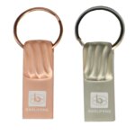 Customized Printed Logos Gifts USB Flash Drive Zinc Alloy Key Chain Pen Drive 4GB 8 16 GB Pen Drive USB 2.0 Memory Stick U Disk