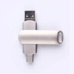 Personalized High Quality Metal Rotating Type C USB OTG Flash Drive Fast Speed Enterprise Gifts 2.0 3.0 USB Stick Flash Memory