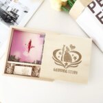 Walnut Wooden Photo Album Box+USB 2.0 3.0 8GB 16GB 32GB 64GB Flash Drive Pendrive Custom Wedding Gifts Packaging Box USB Stick - Image 6