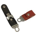 New Leather USB 2.0 Thumb Drive with Metal Keyring Fast Speed 3-Year Warranty-Bulk Wholesale - Image 4