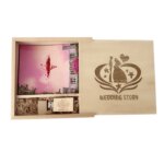 China Factory Bulk Wholesale Usb Pendrive Gifts Customized logo Advertising High Speeds Wooden Usb  with Photo Box Flash Memory - Image 5