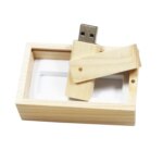 Customized logo Promotion Usb Accessories Wooden Pen Drives Usb 2.0 3.0 8GB 16GB 32GB 64GB Wood Swivel Usb Flash Disk - Image 2