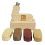 Rotating Wood Customized New USB 2.0 Flash Drive 1GB-64GB Pendrive Gift - Image 5