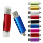 Bulk Price Personalised 2 in 1 Otg Usb Flash Drive 2.0 3.0 4gb 8gb 16gb 32gb 64gb Pendrive Memory Stick Custom Thumb Drive