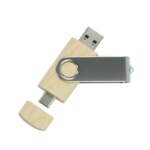 Custom Wooden Twister OTG USB 2.0 3.0 Flash Memory Stick Maple Walnut Swivel Type C Pen Drive for Phone Tablet Notebook Laptop - Image 6