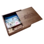 Photography Wedding Gift Walnut Wood Photo Box Thumb Pen Drive 2.0 3.0 16GB 32GB 64GB Wooden Personalized Usb Sticks - Image 3