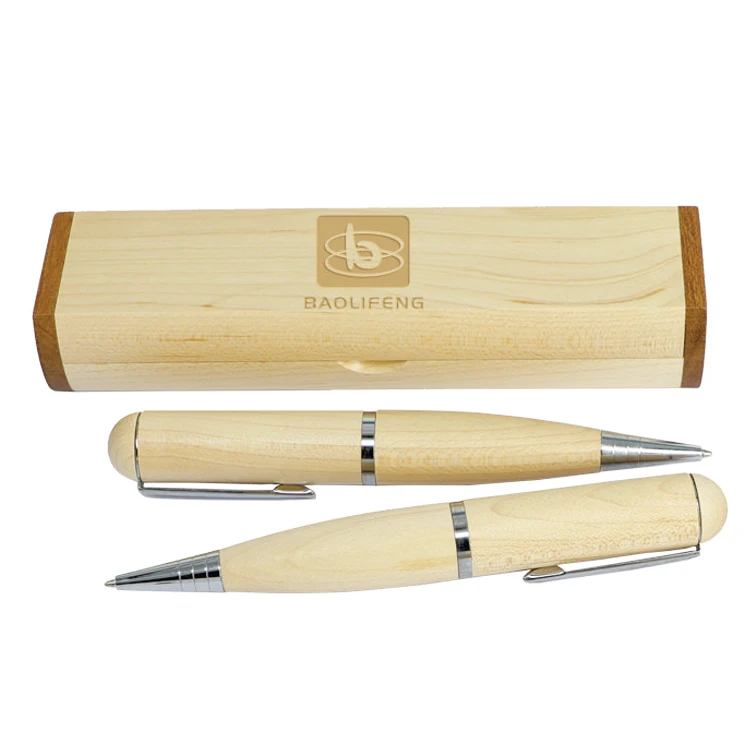 H2badd20afbe24edca83b85033a010c85T Creative Corporate Gift Wood Ballpoint Pen Usb Flash Drive for Office Company and High School Student 2.0 3.0 8GB 16GB 32GB 64GB - Image 1