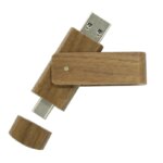 Wholesale 2 in 1 Type c Otg Memoria Usb Wood Pendrive Personalised logo 2.0 3.0 16GB 32GB 64GB Wooden Usb c Flash Drive - Image 3
