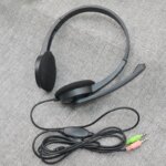 Wholesale Gaming Headset Headphones with Microphone Customized Cheap 3.5mm Wired Headset Headphone for Gamer Office - Image 2