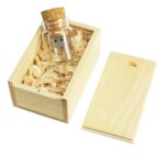 Custom Drift Wishing Bottle Glass Wooden USB 2.0 Flash Pen Drive for Wedding Giveaways 4GB 8GB 16GB 32GB Pendrive USB Stick - Image 5