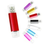 New Arrival Metal 2 in 1 OTG Memory Stick Custom Logo Thumbdrives Usb Pendrive Wholesale OTG Pen Drive Usb Flash Drive - Image 5