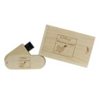 Customize Free logo Laser Engraving Usb Flash Drive Wooden+box Pendrive 8GB 16GB 32GB 64GB 128GB U Disk Wooden Usb Flash Drive - Image 2