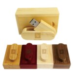 Wholesale Wooden Usb Storage Block Usb Flash Drive Customized logo Marketing Gift Natural Solid Fast Speed Wood Pendrive