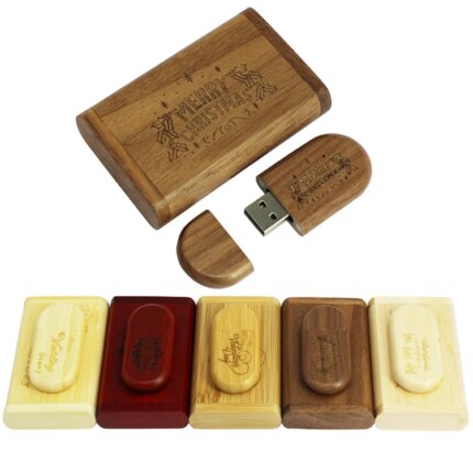 China Manufacturer Direct Sale Personalized logo Wooden Usb Flash Drive 8gb 16gb 32gb 2.0 3.0 Bamboo Maple Walnut Usb Flash 64gb