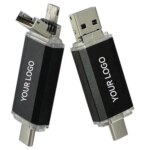 Metal Usb Otg Type C 2.0 3.0 Pen Drive with logo Free Laser Engraving Customized Usb Stick Phone Tablets PC Usb-c Flash Drive