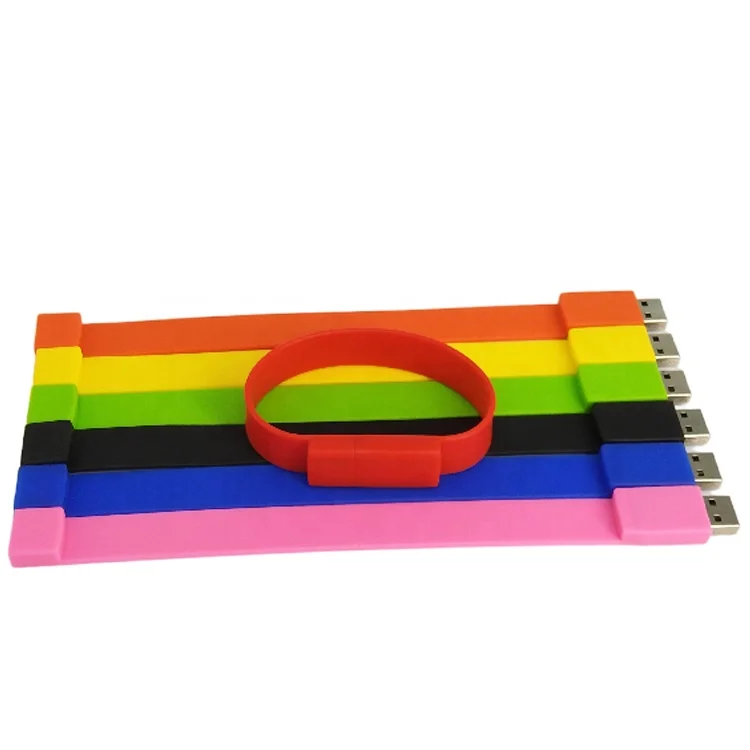 H52b998ca0a054f1aba3d65b032b964b0Y Ideal Gifts Silicone Wristband Cle Usb Flash Drive 2gb Customizable logo Printing Bracelet USB Stick Free Data Preload - Image 1