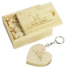 Wedding Gift Walnut Maple Wooden Heart Shape Usb Disk 2.0 3.0 4GB 8GB 16GB 32GB 64GB Flash Drive Personalized Wood Pen Drive Usb - Image 2