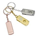 Free Keychain Metal PenDrive High Speed Flash Usb Stick 4GB 8GB 16GB Memory Stick Swivel 32GB 64GB 128g logo USB Flash Drive - Image 6