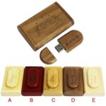 Pormo Wedding Gifts Customized Wood Flash Disk 2.0 3.0 16GB 32GB 64GB Flash Memory Fast Speed Wooden Usb Flash Drive - Image 2