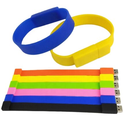Factory Real Capacity Silicone Wrist Band Bracelet Pen Drive 4GB 64GB USB2.0 3.0 USB Flash Drive Memory Stick U Disk Pendrives