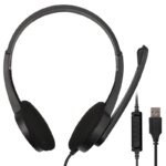 Factory Wholesale Price USB Wired Office Business Headsets Call Center Computer Headphone for PC/Laptop/Smartphone/Tablet