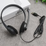 USB Laptop PC Headphones with Microphone Volume Control On-Ear USB Plug Wired Office Call Center Headset for Computer - Image 6