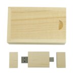 Wholesale Wooden Custom OTG Portable 2 in 1 USB2.0 USB3.0 16Gb 32Gb 64Gb Type C Mobilephone and Computer Cle Usb c Flash Drive - Image 4