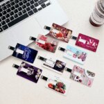 Advertising Personalized Plastic Flip Card Usb Flash Drive 128MB 256MB 512MB 1GB 2GB 4Gb 8GB Flash Drive Business Card - Image 2
