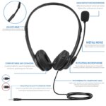 In Stock New 3.5mm Plug Wired Headsets with Mic Volume Control for Online Study Business Meeting Custom Earphones Headphones - Image 4