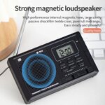 High Qualified Strong Loudspeaker Portable Internet Radio with 3.5mm Jack Easy Use FM/AM/SW Full Long Range - Image 4