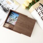 Wedding Gift Customized Usb Flash Drive 2.0 3.0 Photography Wood Photo Album Box with Usb Stick 16GB 32GB 64GB Pendrive - Image 5