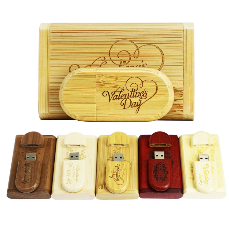 H691e6b2970ff43e4884c0bed7adbb22cM Personalised Engraved Wooden Flash Drive USB 2.0 3.0 Memory Stick, Pendrive Gift for Wedding, Anniversary, Graduation, Birthday - Image 1