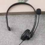 Single Ear Headset With Mic Noise Cancelling Type C Wired Telephone Headphone for Conference Call Centre Business Communication - Image 2