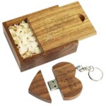 Wooden Heart Usb Flash Drive 64mb Pen Drive Wood Memory Stick Pendrive Key Usb Stick Device 4G 8G 16GB 32GB Gifts for Customers