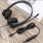 Fast Delivery 3.5mm USB Type C Office Headphone Waterproof Wired Call Center Telephone Headset With Mic Earphones Custom Logo - Image 6