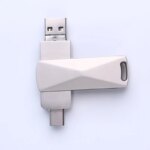 Newly Fast Speed Metal 3 in 1 Usb Flash Drive Type c Usb 2.0 3.0 Personalized logo Corporate Gift 3 in 1 Usb c Flash Drive - Image 3