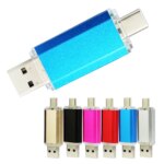 Cheap 2 in 1 OTG Usb Flash Drive Pen Drive Usb 2.0 4GB 8GB 16GB 32GB 64GB Pendrive Memory Stick Gift - Image 2