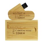 Eco-friendly Givesaways Personalised Wooden Customized Usb Stick 2.0 3.0 16GB 32GB 64 GB Rotation Swivel Memory Stick Usb
