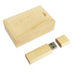 Promo Gifts Maple Walnut Bamboo Personalised Laser Engraving logo Wooden Pendrive Usb 2.0 3.0 16GB 32GB 64 GB Wooden Box Usb - Image 5