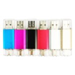 Cheap 2 in 1 OTG Usb Flash Drive Pen Drive Usb 2.0 4GB 8GB 16GB 32GB 64GB Pendrive Memory Stick Gift - Image 3