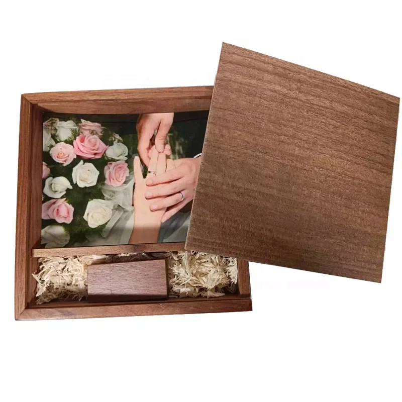 H8ef39bb942314499971a06bdf8133455d Factory Free logo Pen Drive 2.0/3.0 High Speed Memory Stick 4Gb 8Gb 16Gb 32Gb 64Gb 128Gb Photo Wood Box Cle Usb Flash Drive - Image 1