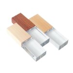 Engraved Wooden Glass USB Flash Drive 2.0 3.0 Personalized Wedding Anniversary 16GB 32GB 64 GB Cle USB Photography USB Stick - Image 4
