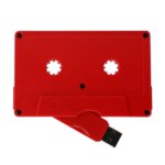 Custom Retro Audio Mixtape Flash Memory Cassette Tape USB 2.0 128MB Flash Drive Black and White Plastic Cassette USB Pendrive - Image 5