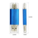 Dual Port 2 in 1 Type c Usb Otg Pendrive Metal Personalized Memory Stick 2.0 3.0 8GB 16GB 32GB 64GB Fast Speed Usb-C Flash Drive - Image 2